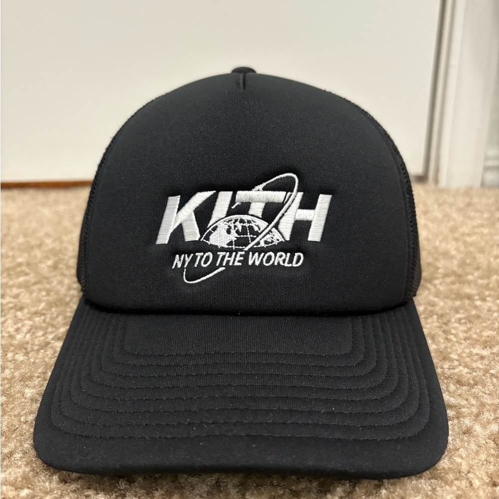 KITH  NY to the World Men Unisex Trucker Hat Baseball SnapBack Hat Black
